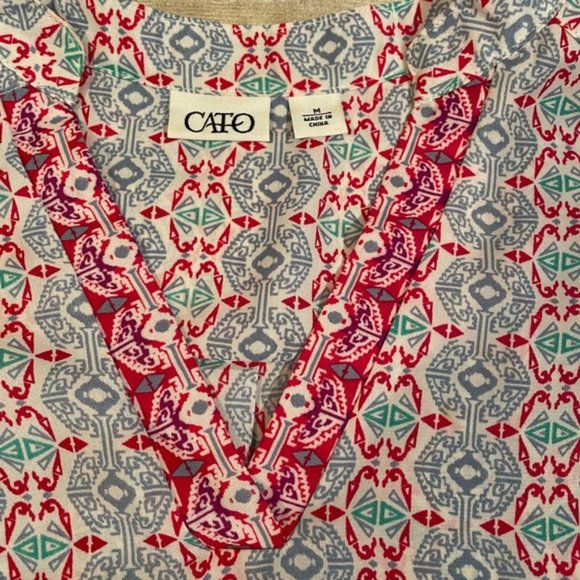Cato High Low Blouse Size Medium - Picture 6 of 6